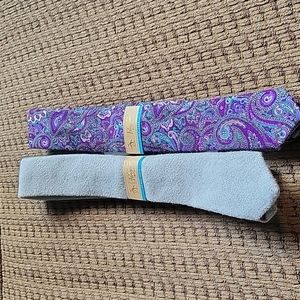 Two Penguin skinny ties, 100% cotton